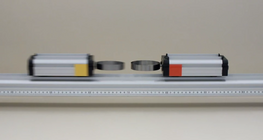 Elastic collision of two cars of the same mass I.