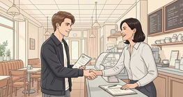 Job Interview at a Café