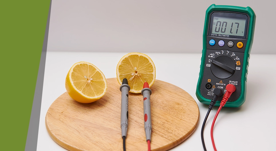 بطاريات من فاكهة