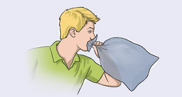 Inflating a bag
