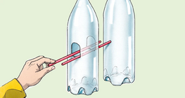 Levitating straws