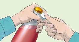 Paper bottle opener