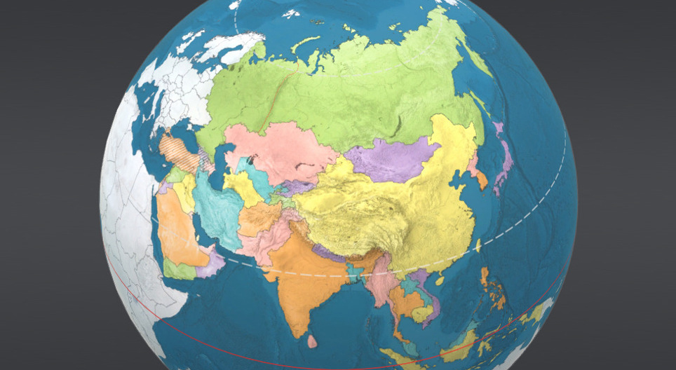 Os países da Ásia