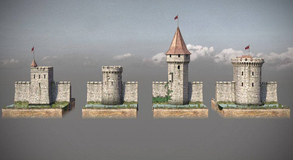 Torres e bastiões medievais