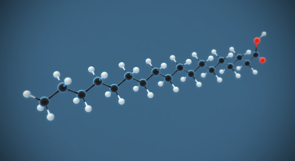 Acid stearic (acid octadecanoic) (C₁₇H₃₅COOH)