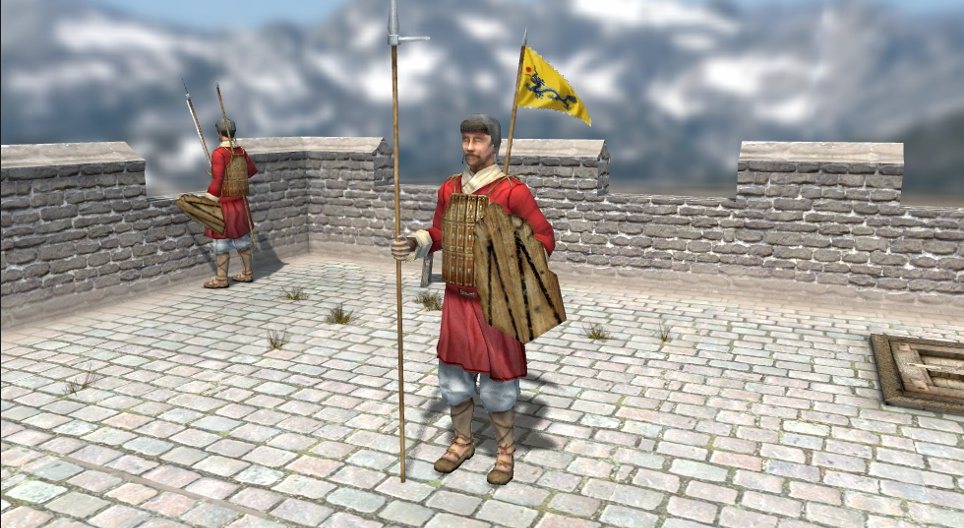 Soldat chinez din Evul Mediu