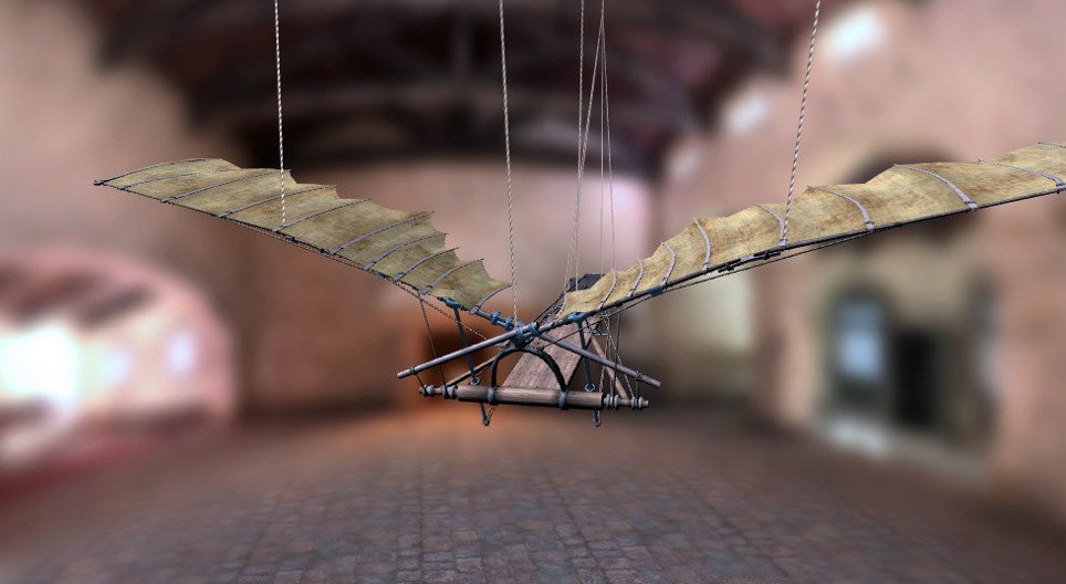 Invențiile lui Leonardo da Vinci - Mașină de zburat (1488–1489)