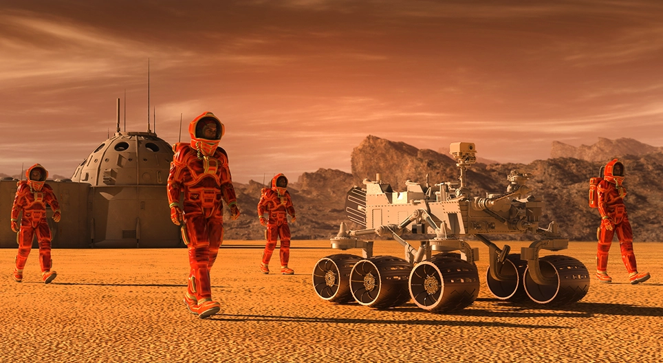 Mars üssü tasarlayın!